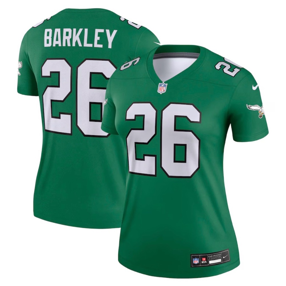 Nike Phila Eagles Saquon Barkley Legend Player Performance Top, Kelly Green, XL
